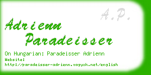 adrienn paradeisser business card